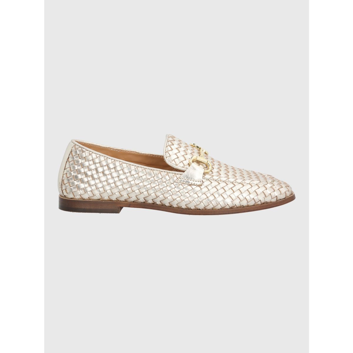 HUSH PUPPIES - Mocasin Cuero Mujer Feels Metalizado HUSH PUPPIES