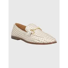 HUSH PUPPIES - Mocasin Cuero Mujer Feels Metalizado