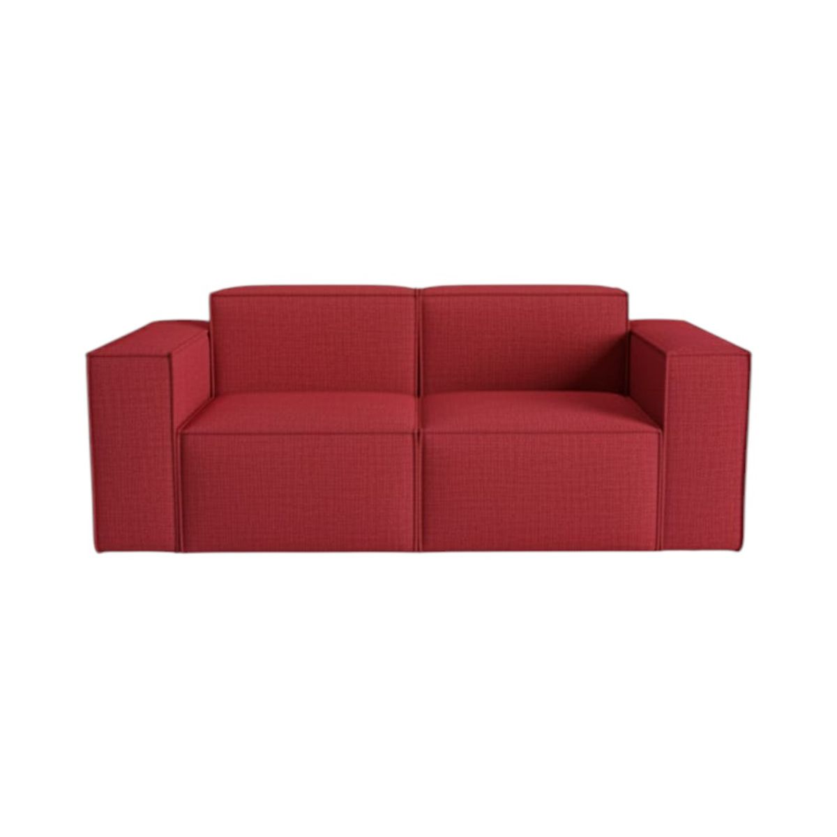 DISEÑOS VALESTRINI - SOFA AURA TRES CUERPOS LINO ROJO