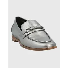 HUSH PUPPIES - Mocasin Cuero Mujer Madsen Metalizado