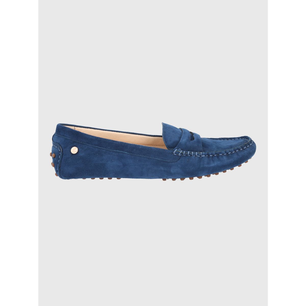 HUSH PUPPIES - Mocasin Cuero Mujer Band Azul HUSH PUPPIES