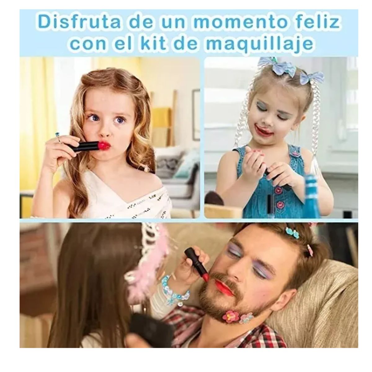 GENERICO - Kit De Maquillaje Para Niñas Lavable 32 Piezas