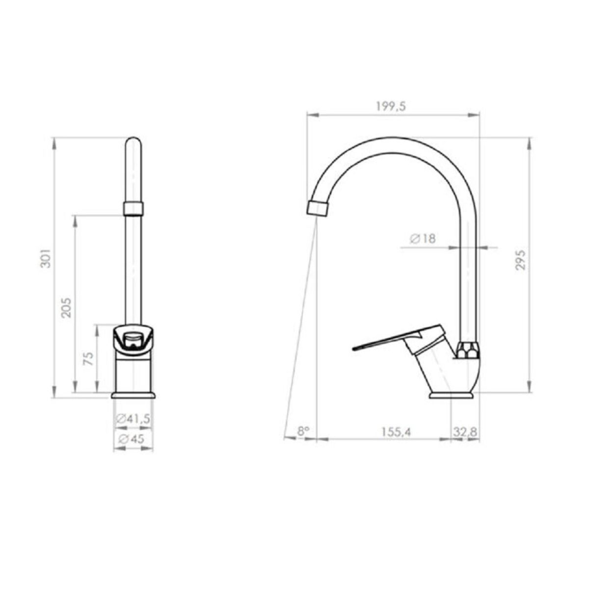 PLUMBER - Monomando Lavaplato Vertical Plumber Cincinati 20CI5603000 Mosaico