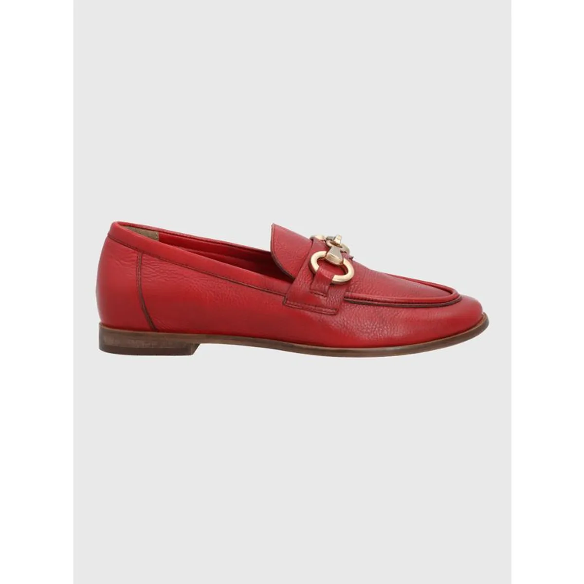 HUSH PUPPIES - Mocasin Cuero Mujer Poplin Rojo HUSH PUPPIES