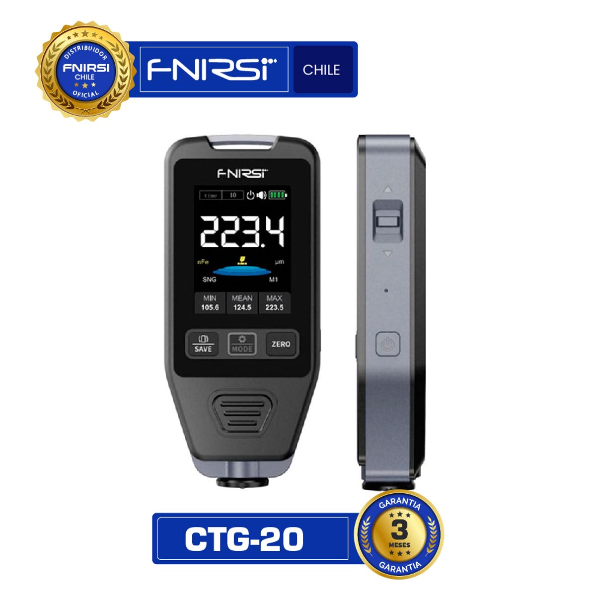 GENERICO - Medidor de Espesor de Pintura de Automóviles FNIRSI CTG-20