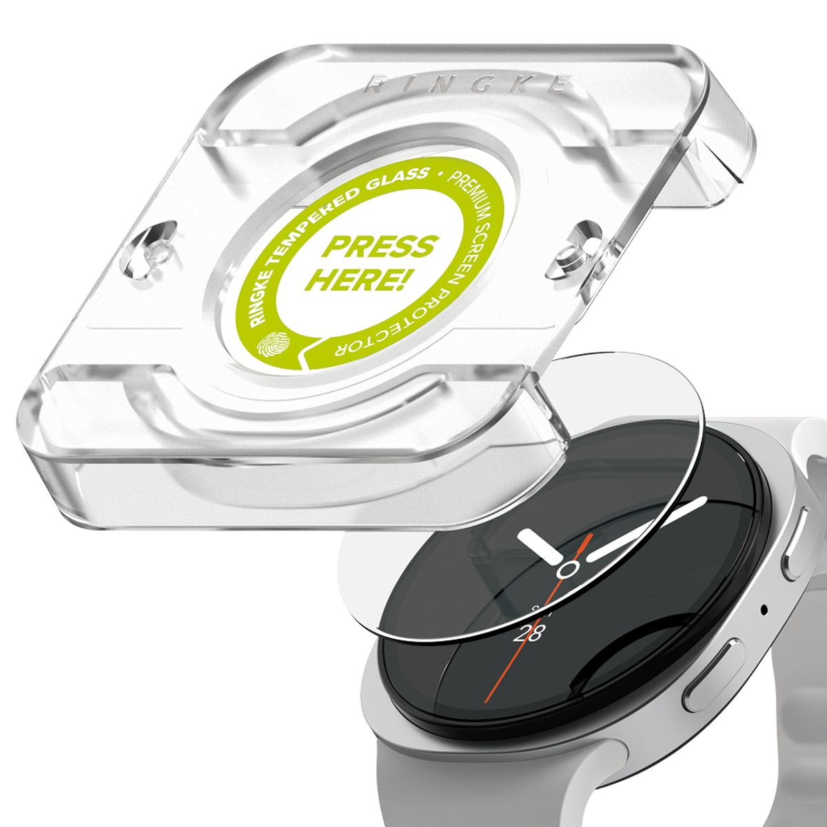 RINGKE - Lamina Vidrio Ringke Para Galaxy Watch 8 40mm 2 Pack
