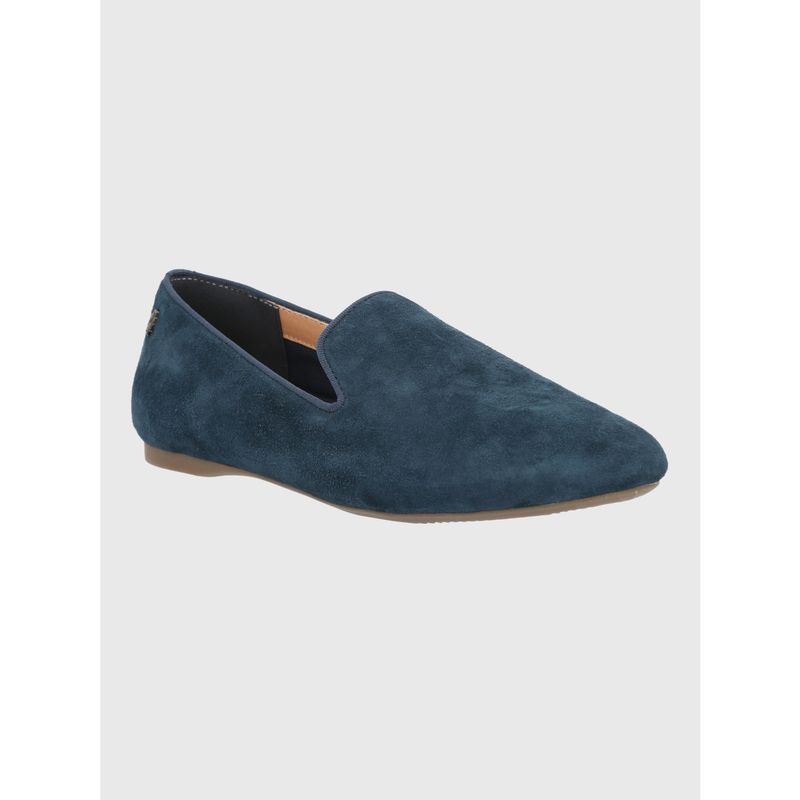 HUSH PUPPIES Mocasin Cuero Mujer Oda Azul HUSH PUPPIES