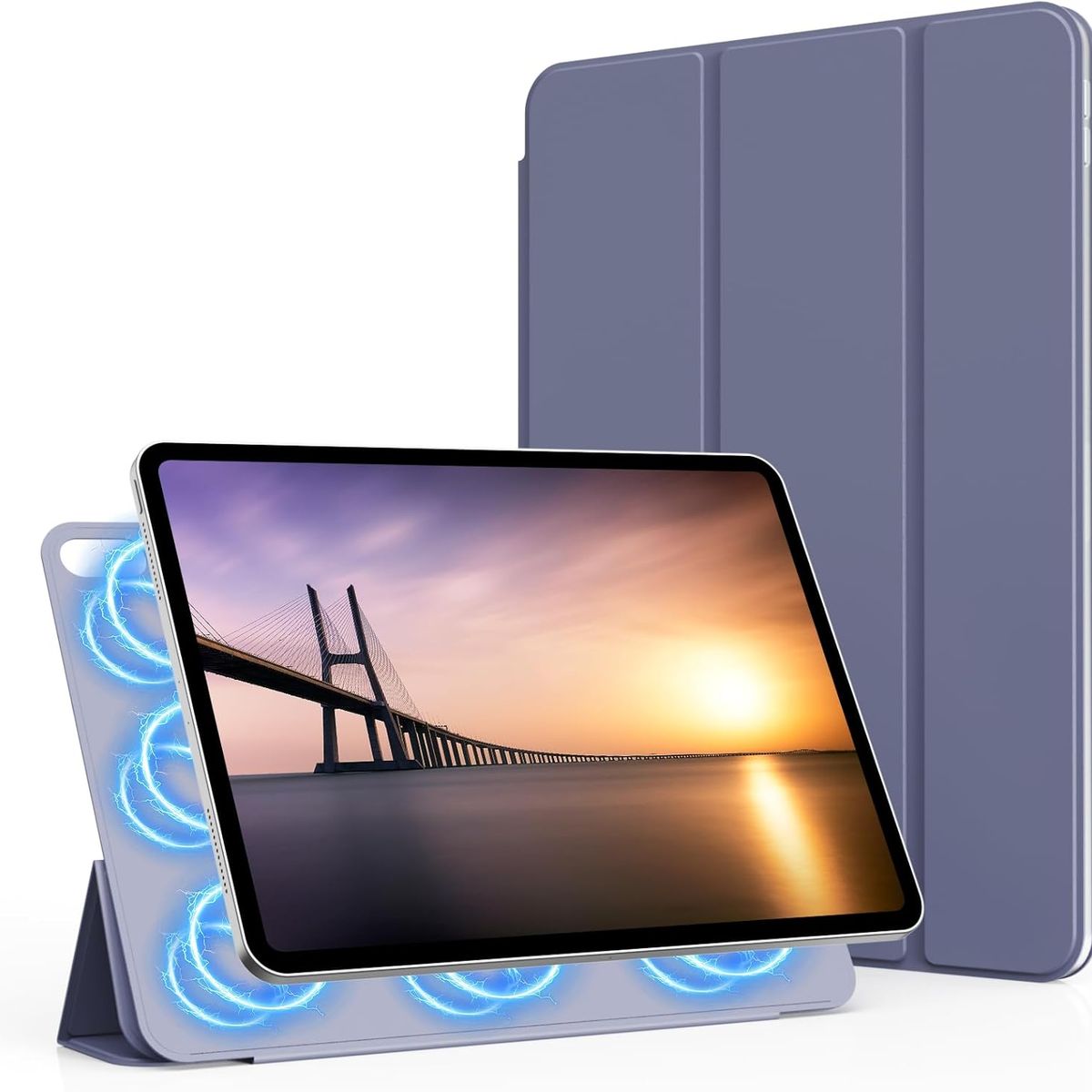GENERICO - Carcasa Smart Cover Para iPad 10,9 10 / 11 Gen Magnetica Lila