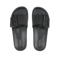 Sandalia Mujer Hook Negra Wappy Resistente Al Agua