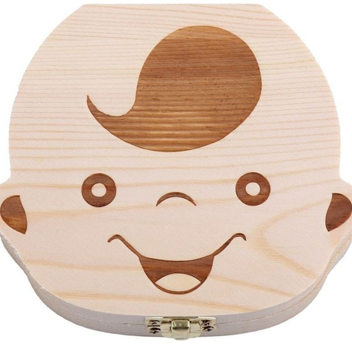 GENERICO - Cajita De Madera Para Guardar Dientes De Leche Niños