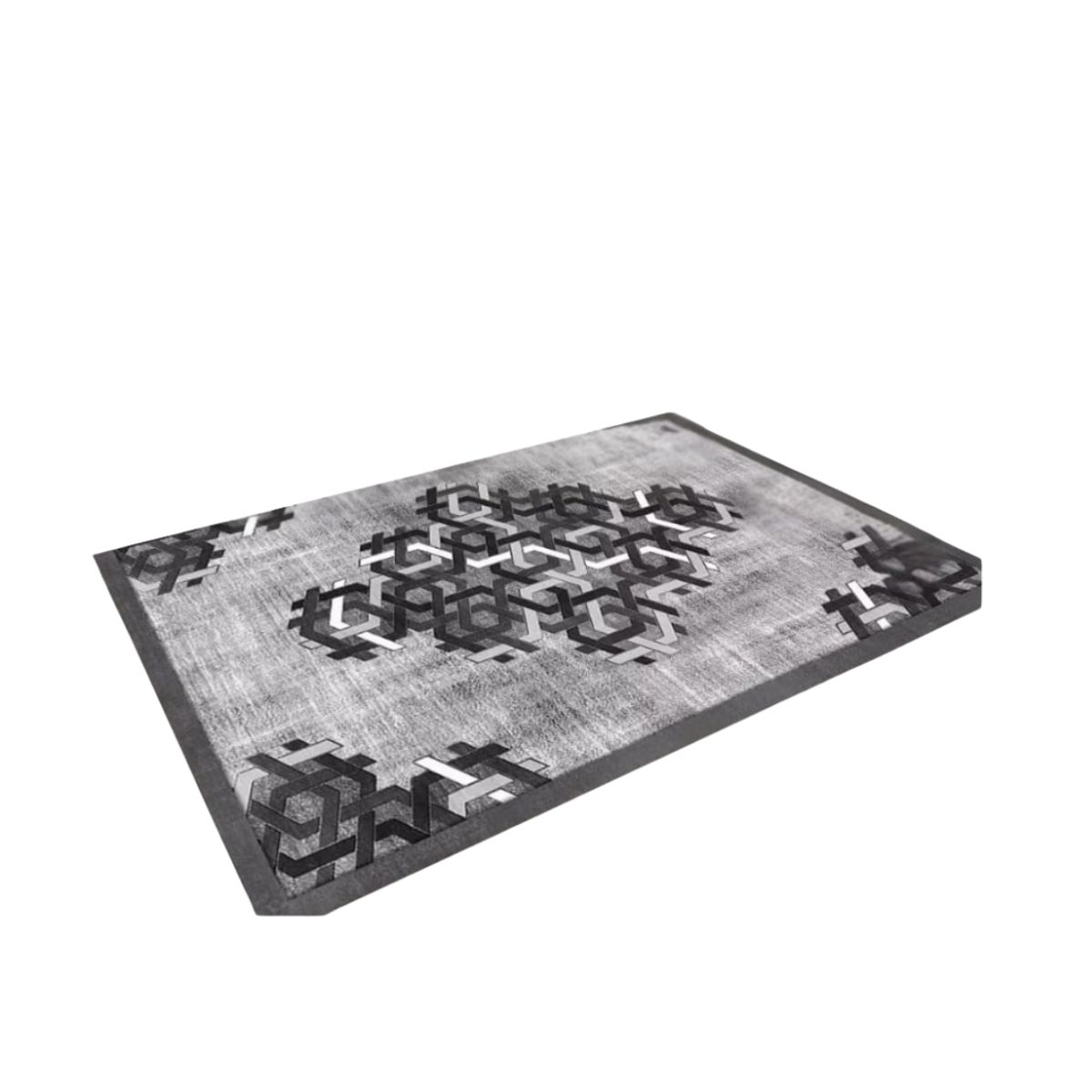 GENERICO - Alfombra Moderna Diseño Geométrico 3D Antideslizante 240x200cm