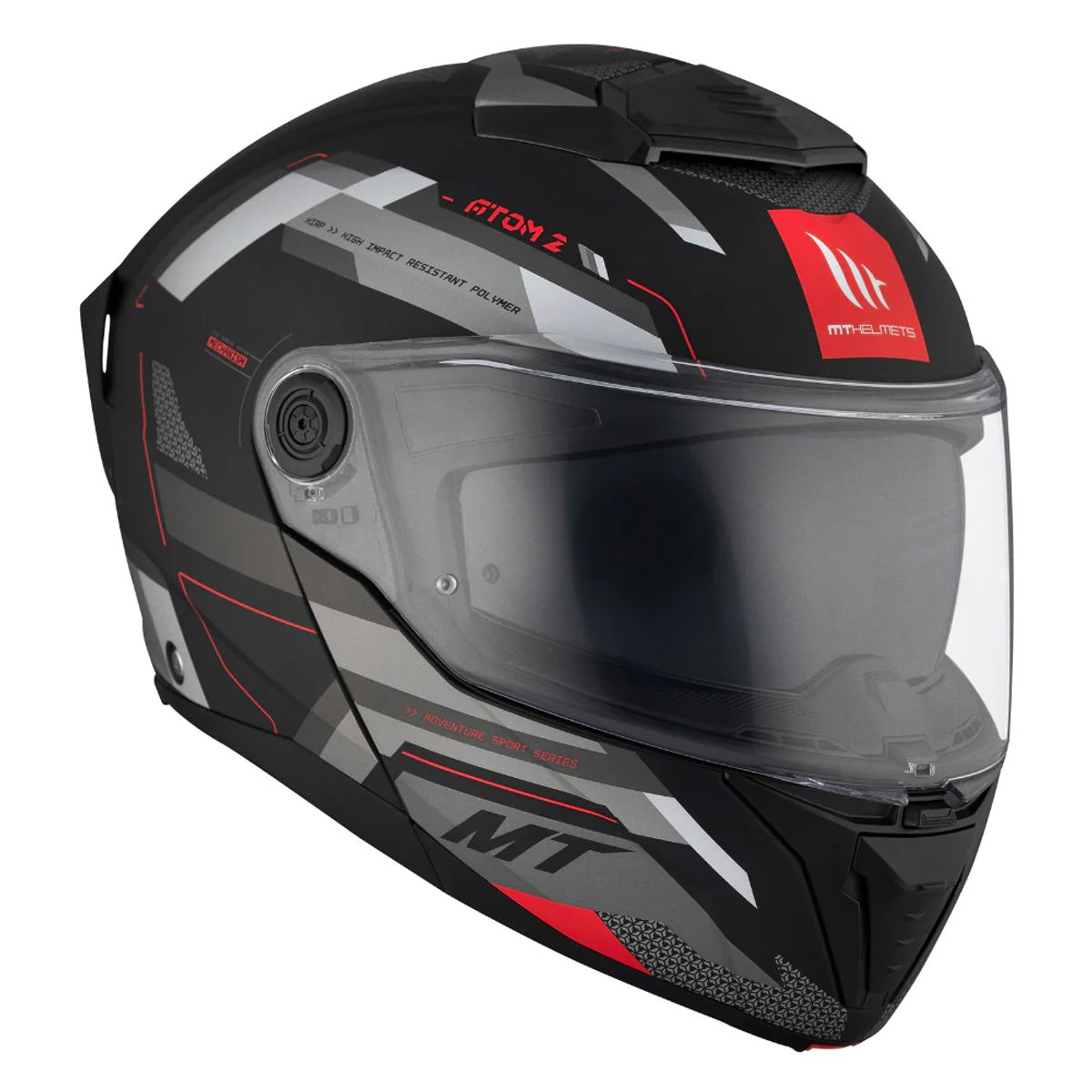 MT - Casco MT FU404SV Atom 2 SV Bast D5 Rojo Mate + pinlock MT-V-35
