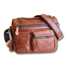 COLETTE - Bolso De Cuero Estilo Vintage Bandolera