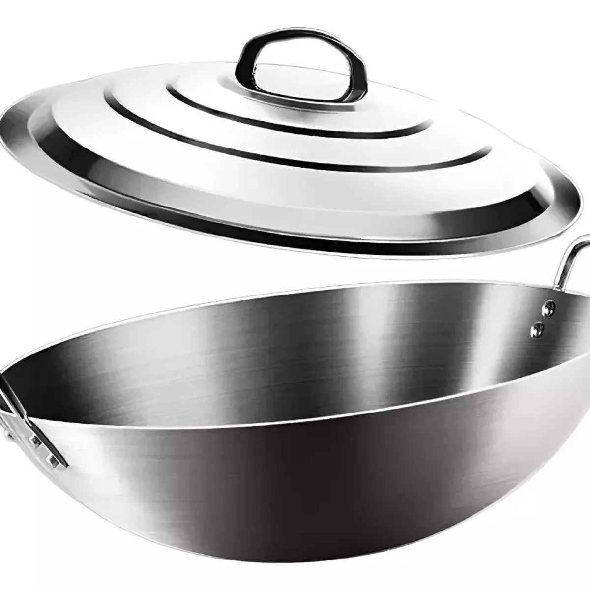 MUNDO MAGIA - Disco De Acero Inoxidable Cocimiento 50 Cm + Tapa