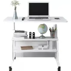 MUNDO MAGIA - Mesa De Aprendizaje Móvil De Computadora Color Blanco