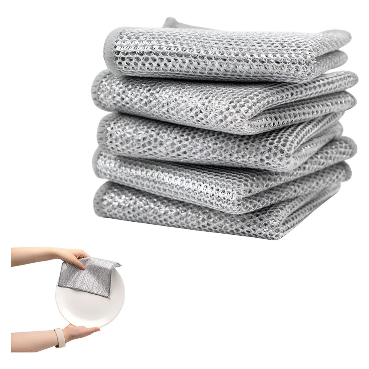 Paños de Limpieza Reutilizables de Alambre Multiusos, marca GENERICO - Foto Principal