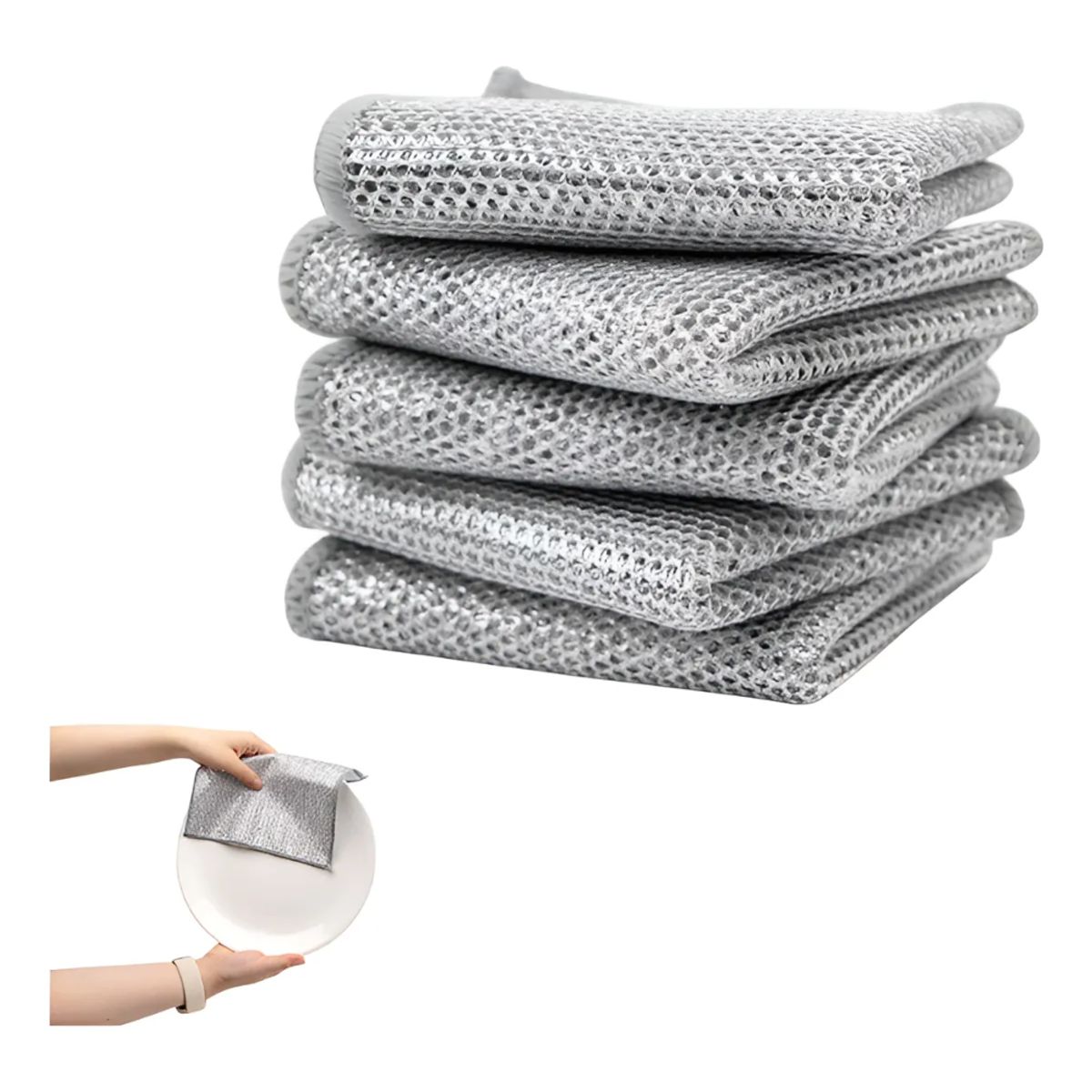 Paños de Limpieza Reutilizables de Alambre Multiusos, marca GENERICO - Foto Principal