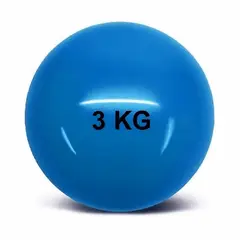 AK SPORT - Balón medicinal silicona sin rebote 3 kilos AkSport Crossfit