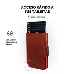 LIMITED - Billetera Tarjetero Anti Clonación Leather