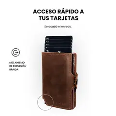 GENERICO - Billetera Tarjetero Anti Clonación Limited Leather