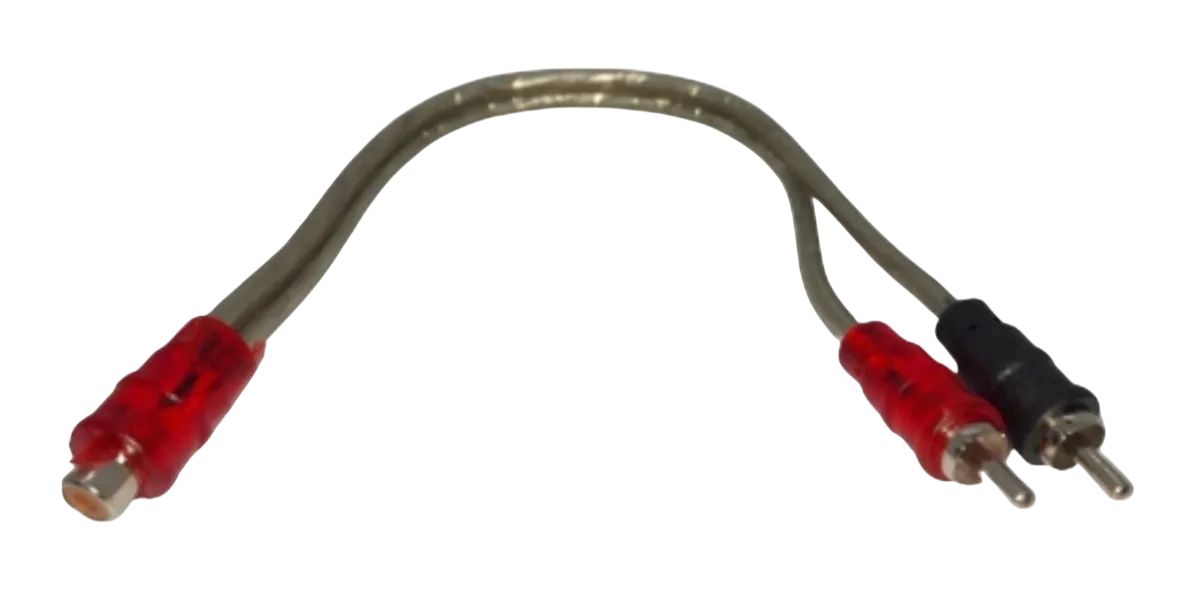GENERICO Cable Adaptador Auto Audio Sonido 2x1 Rca