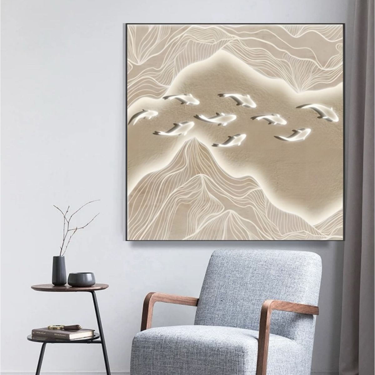 GENERICO - Hermosa Cuadro Colgante 60x60cm Varios Modelo