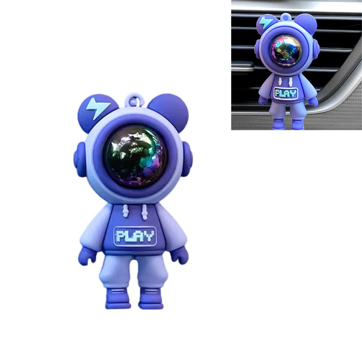 GENERICO - Ambientador Para Autos Clip De Aire Con Perfume Astronauta