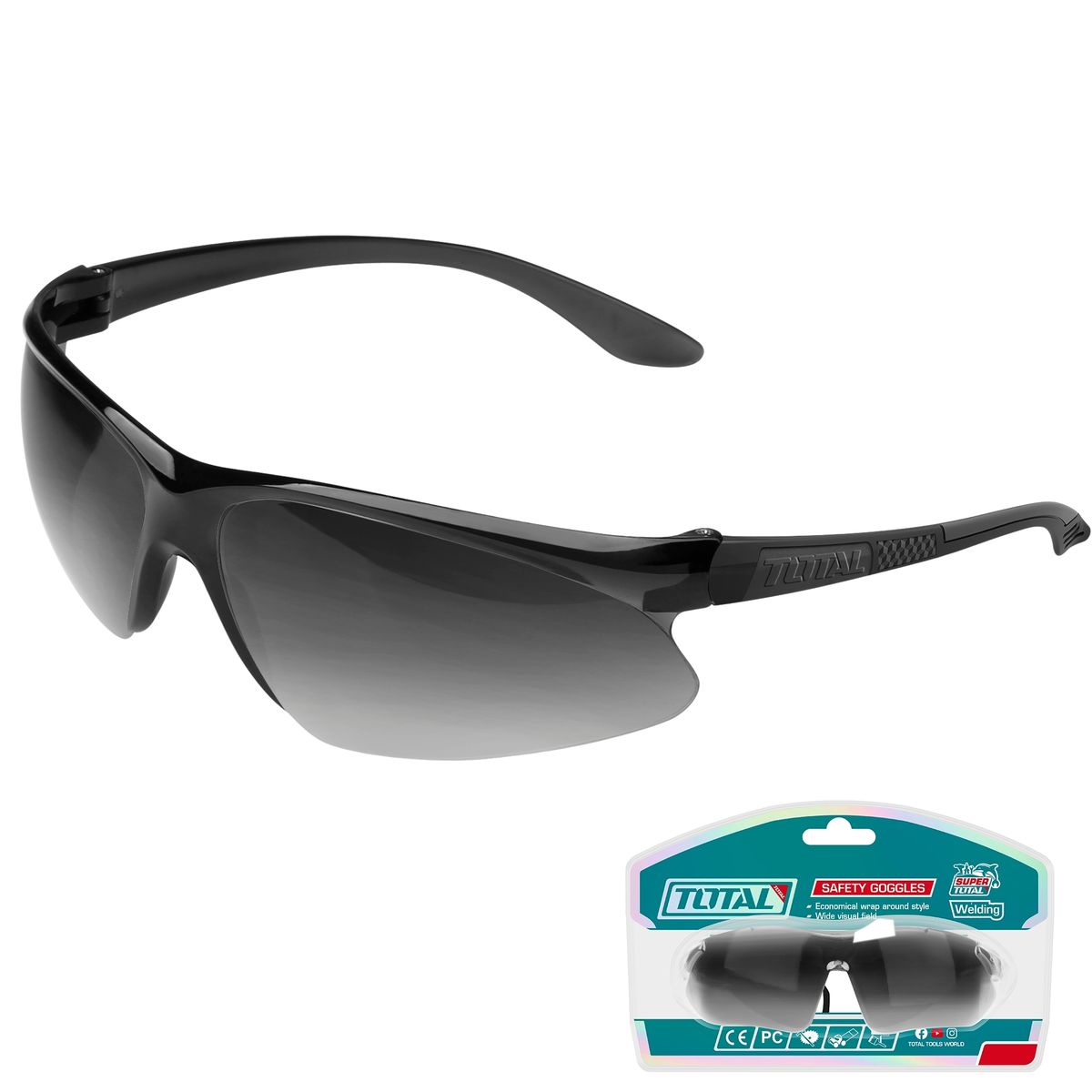 TOTAL TOOLS - Lente de Seguridad oscura Total