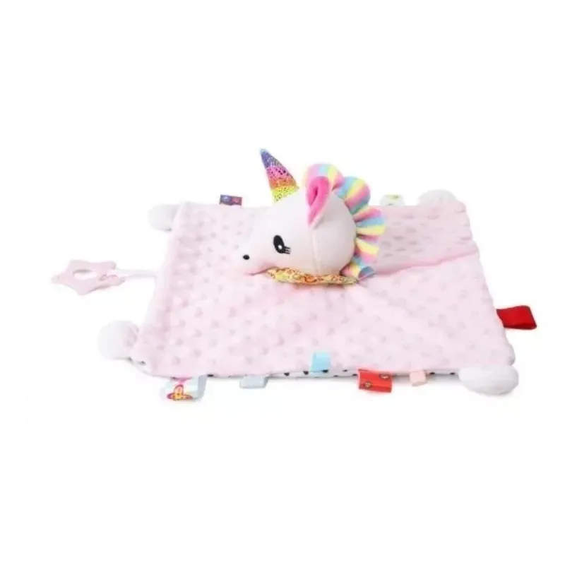 GENERICO - Tuto Apego Unicornio Calmante Suave Con Mordedor Para Bebé