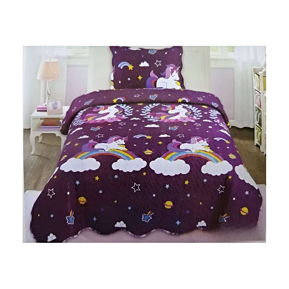 GENERICO - CUBRECAMA QUILT DE VERANO PLAZA Y MEDIA A7