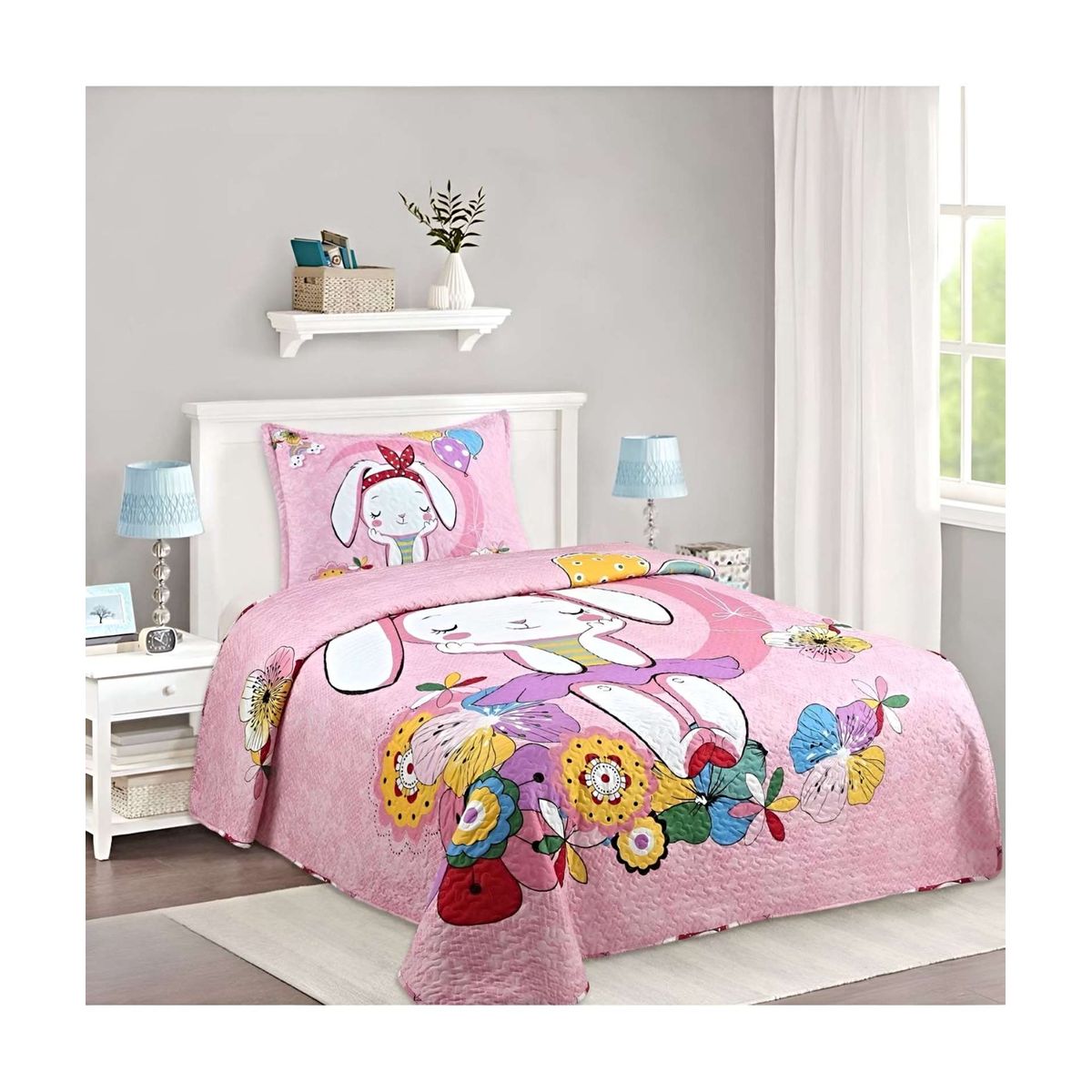 GENERICO - CUBRECAMA QUILT DE VERANO PLAZA Y MEDIA A11