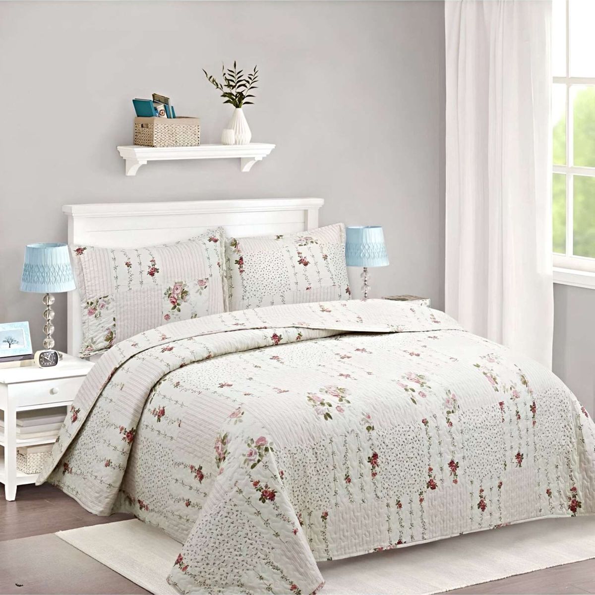 GENERICO - CUBRECAMA QUILT DE VERANO PLAZA Y MEDIA A22