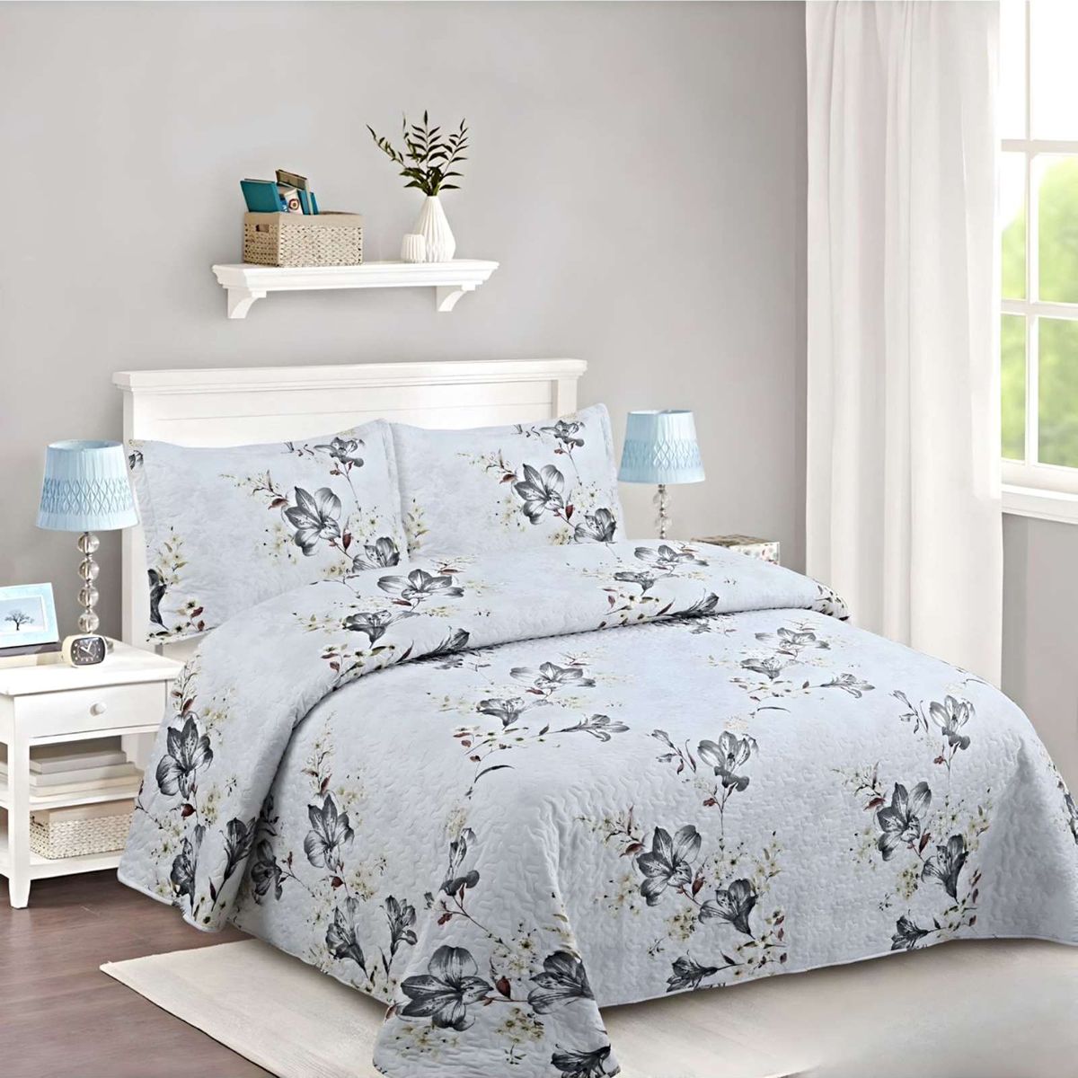 GENERICO - CUBRECAMA QUILT DE VERANO 2 PLAZAS A22