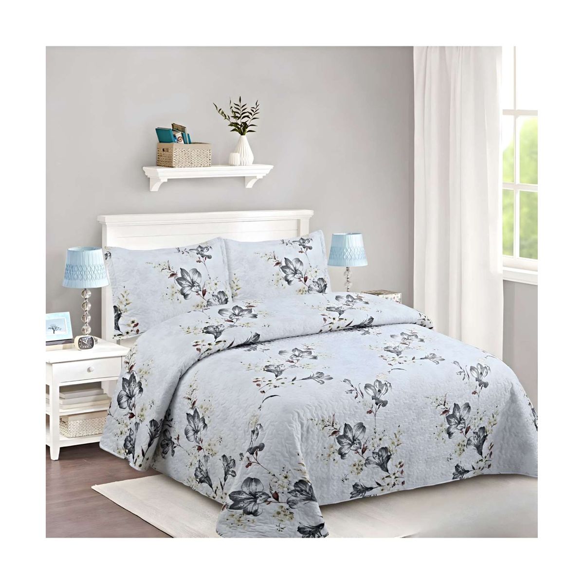 GENERICO - CUBRECAMA QUILT DE VERANO 2 PLAZAS A22