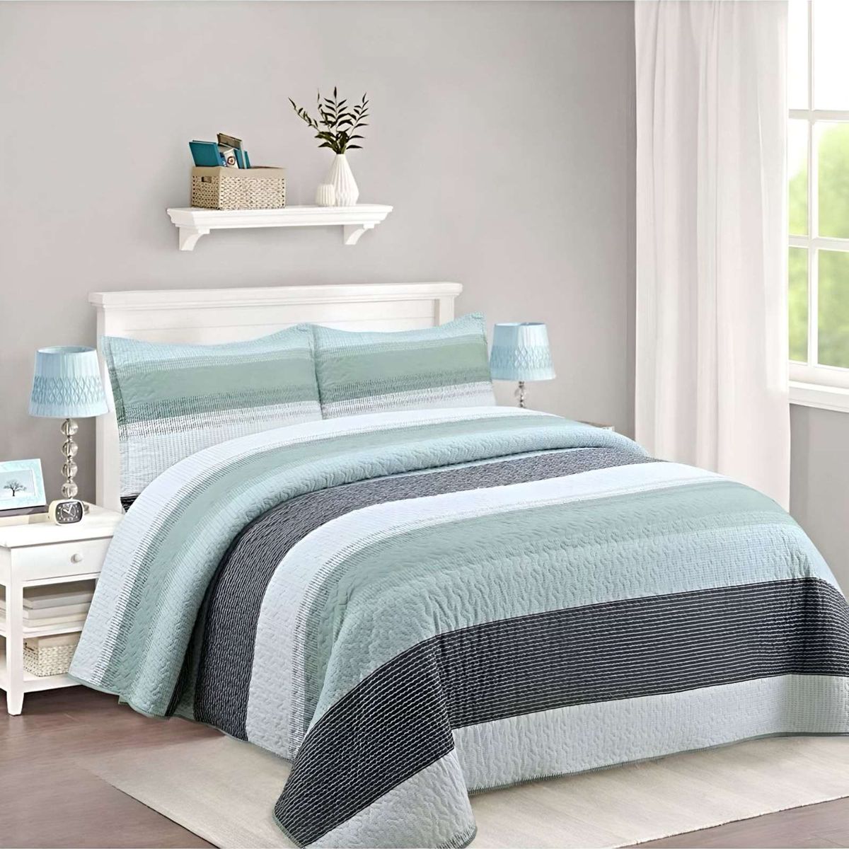 GENERICO - CUBRECAMA QUILT VERANO KING-SUPER KING A1