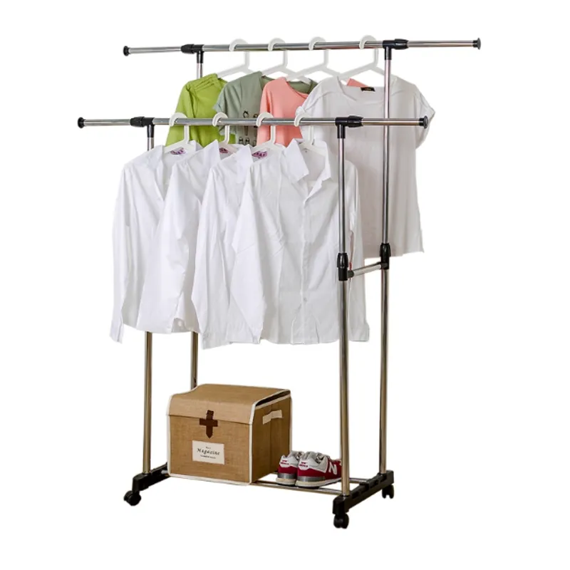 OASIS - Perchero Organizador Para Colgar Ropa Doble Varilla