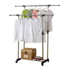 OASIS - Perchero Organizador Para Colgar Ropa Doble Varilla