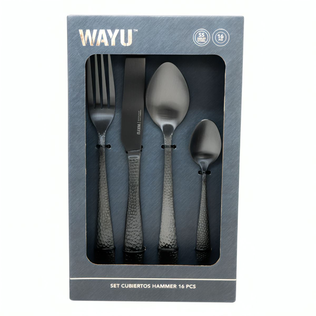 WAYU - Set de Cubiertos Hammer 16 Pcs Wayu