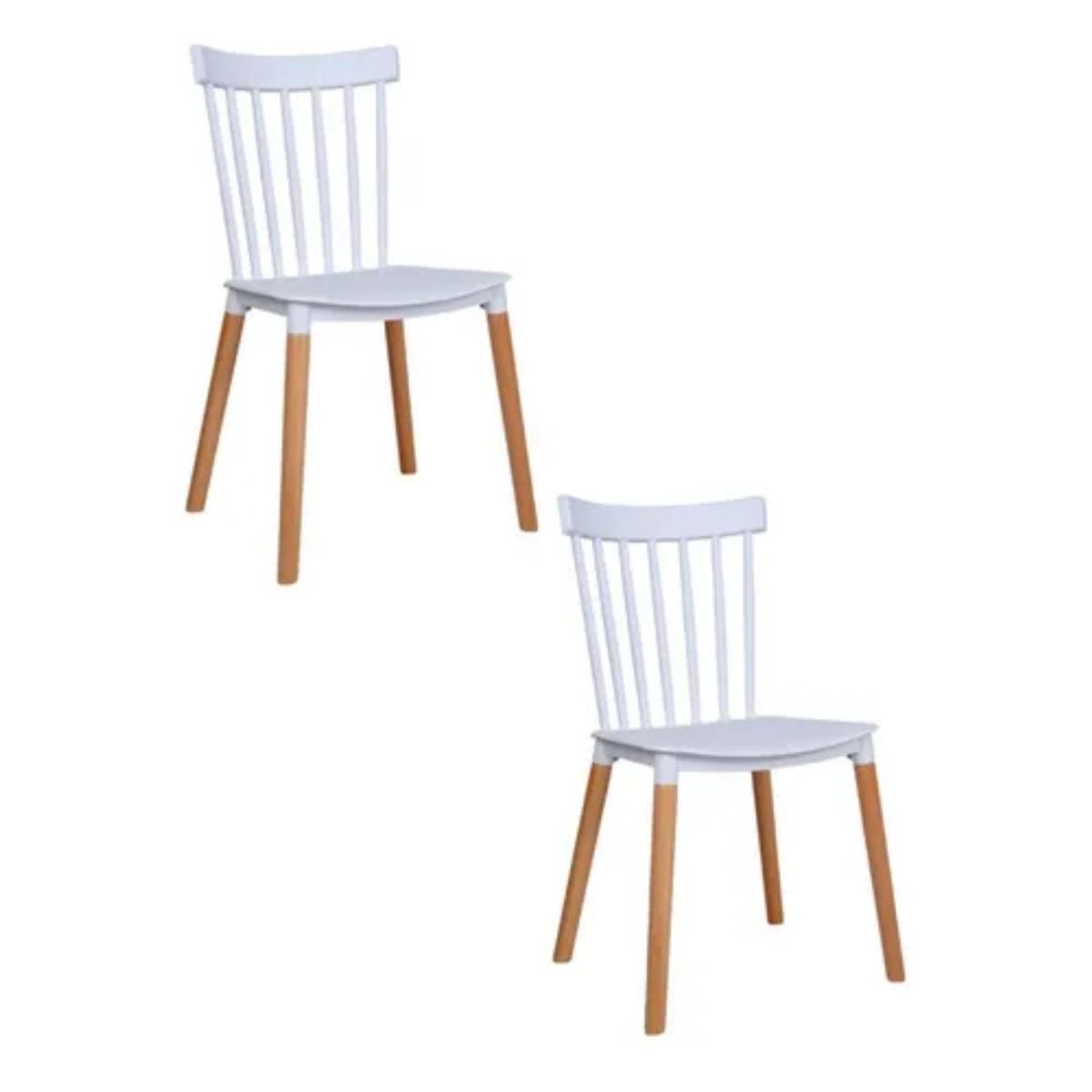 HABITA2 CHILE - Pack 2 Silla de comedor windsor de polipropileno