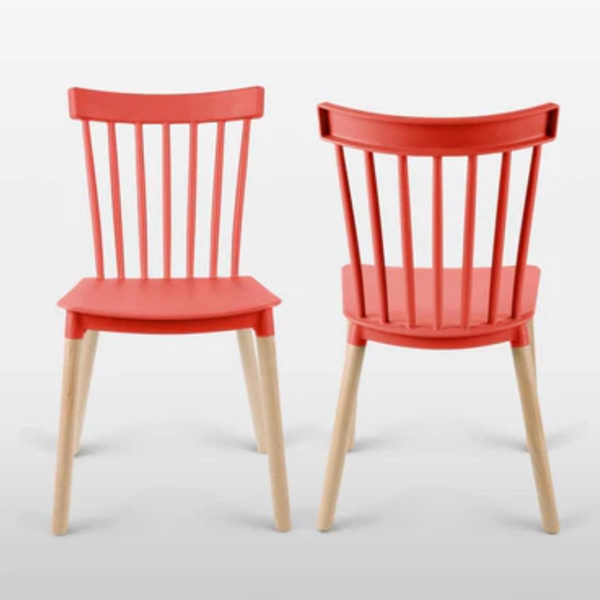 HABITA2 CHILE - Pack 2 Silla de comedor windsor de polipropileno