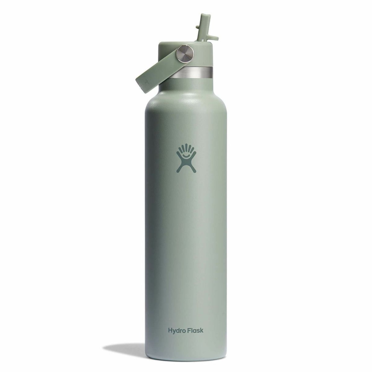 HYDRO FLASK - Botella Boca Estándar Y Bombilla 621Ml Verde Hydroflask