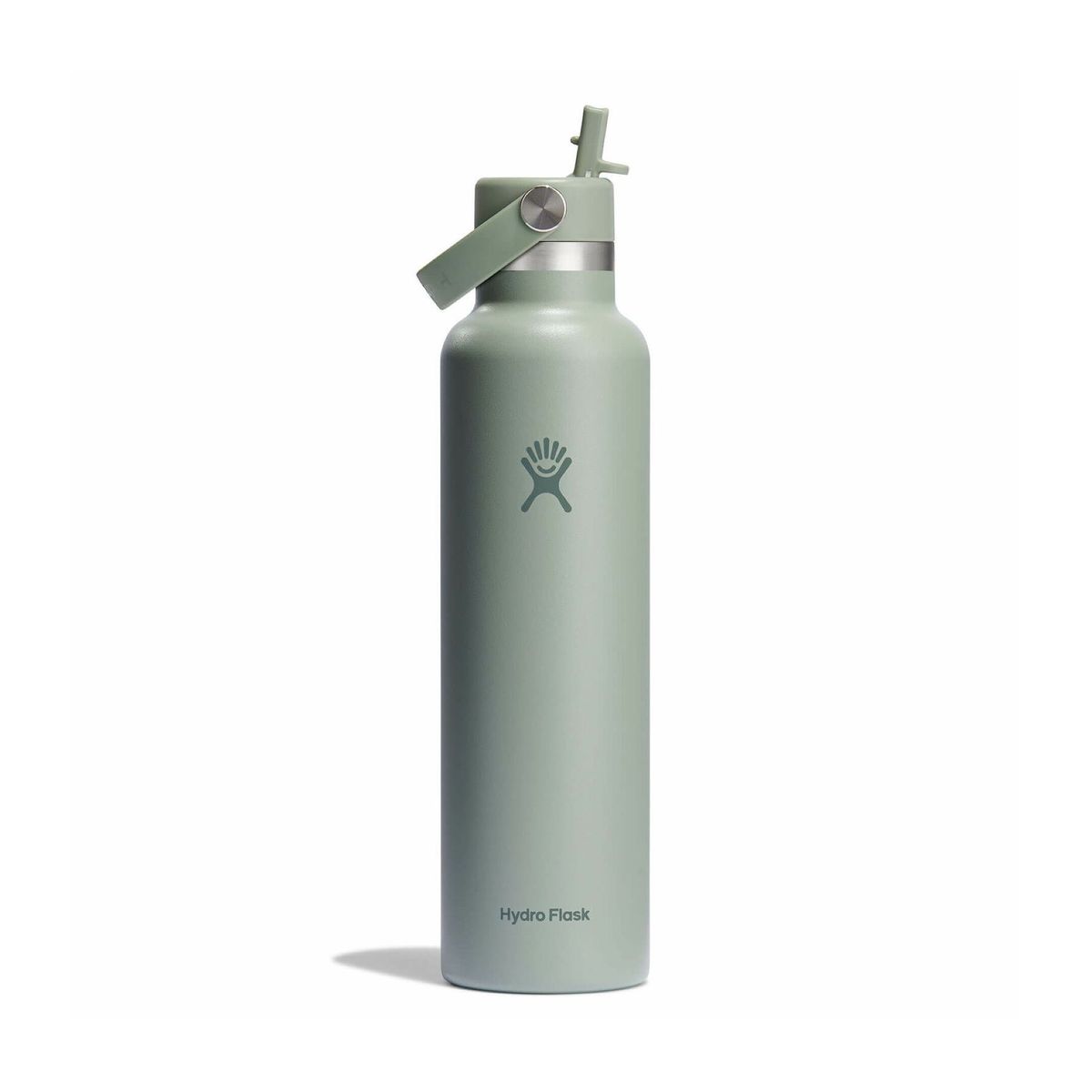 HYDRO FLASK - Botella Boca Estándar Y Bombilla 621Ml Verde Hydroflask