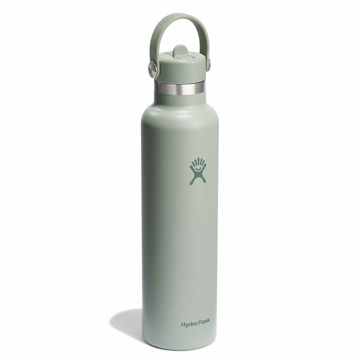 HYDRO FLASK - Botella Boca Estándar Y Bombilla 621Ml Verde Hydroflask
