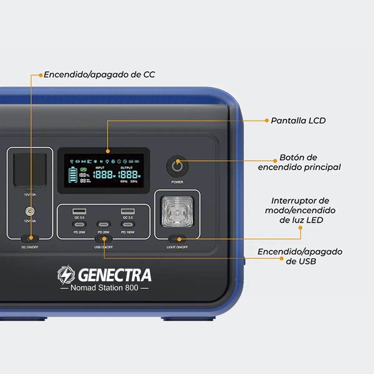 GENECTRA - Estación de Energía NOMAD STATION 800