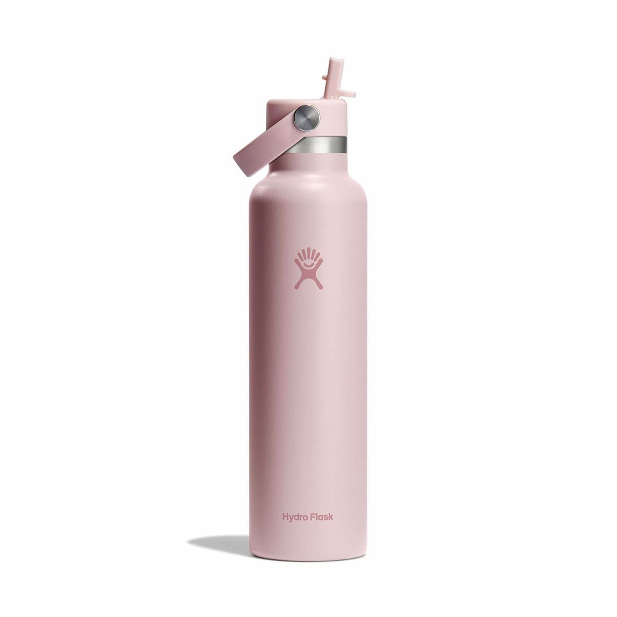 HYDRO FLASK - Botella Boca Estándar Y Bombilla 621Ml Rosado Hydroflask