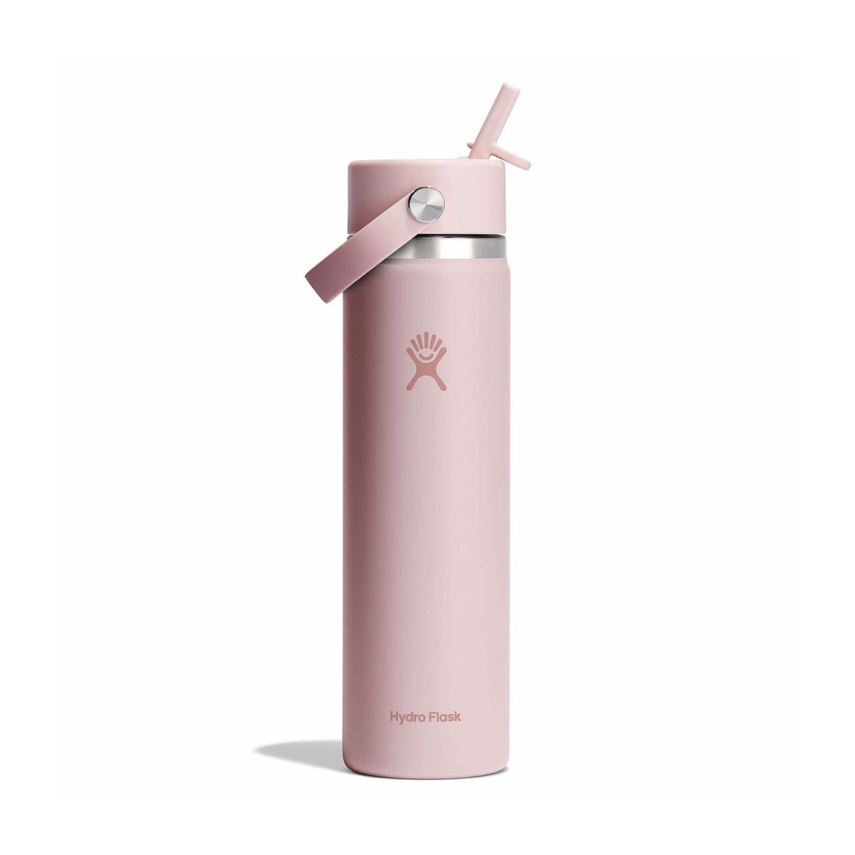 HYDRO FLASK - Botella Boca Ancha Y Bombilla 710Ml Rosado Hydroflask