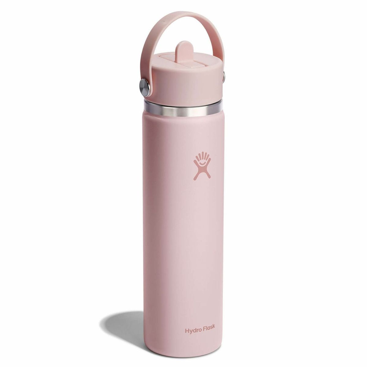 HYDRO FLASK - Botella Boca Ancha Y Bombilla 710Ml Rosado Hydroflask