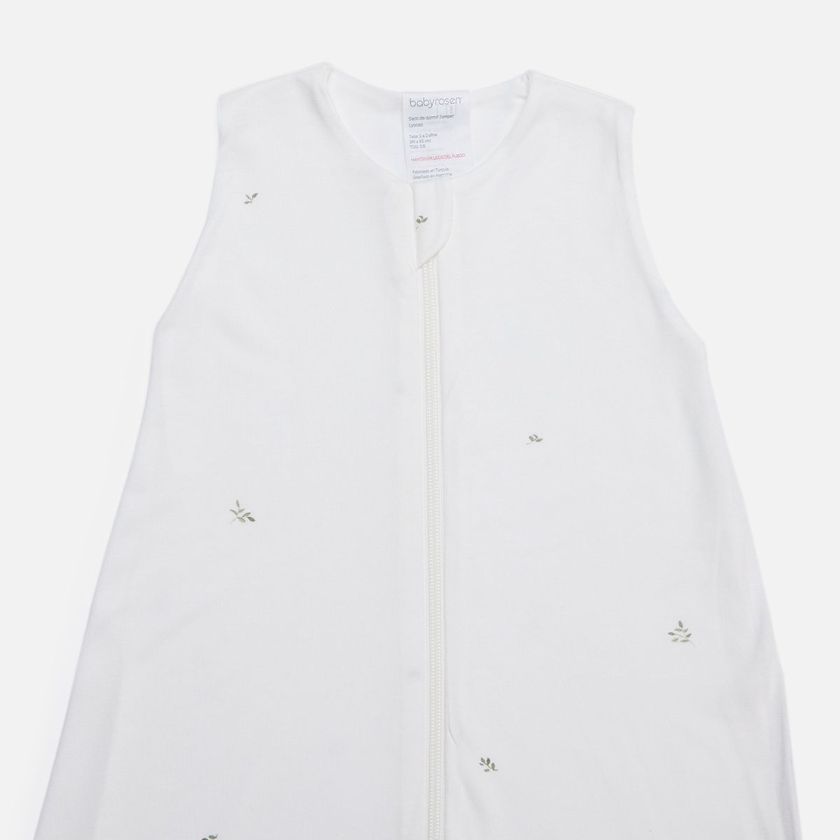 BABYROSEN - Saquito Jumper Tencel Hojas Verde 2-4 Años