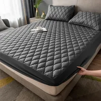 Cubre colchón GRIS OSCURO 2 plaza protector impermeable 2 funda de almohada