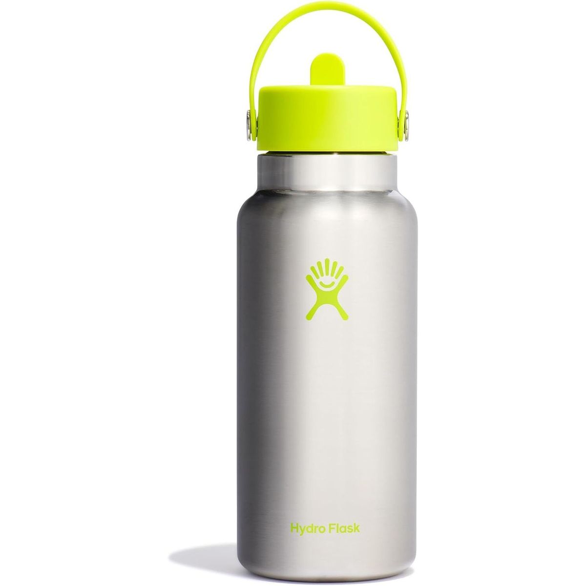 HYDRO FLASK - Botella Boca Ancha Y Bombilla 943Ml Verde Hydroflask
